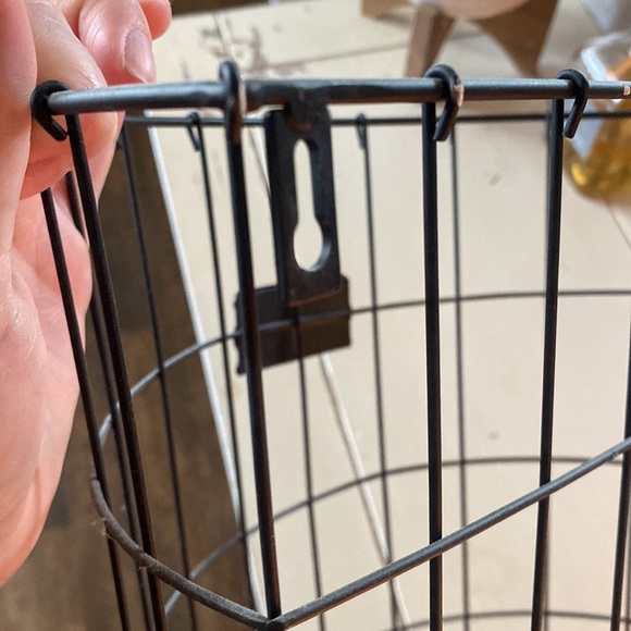 Farmhouse Metal Decor Basket - Picture 2 of 2